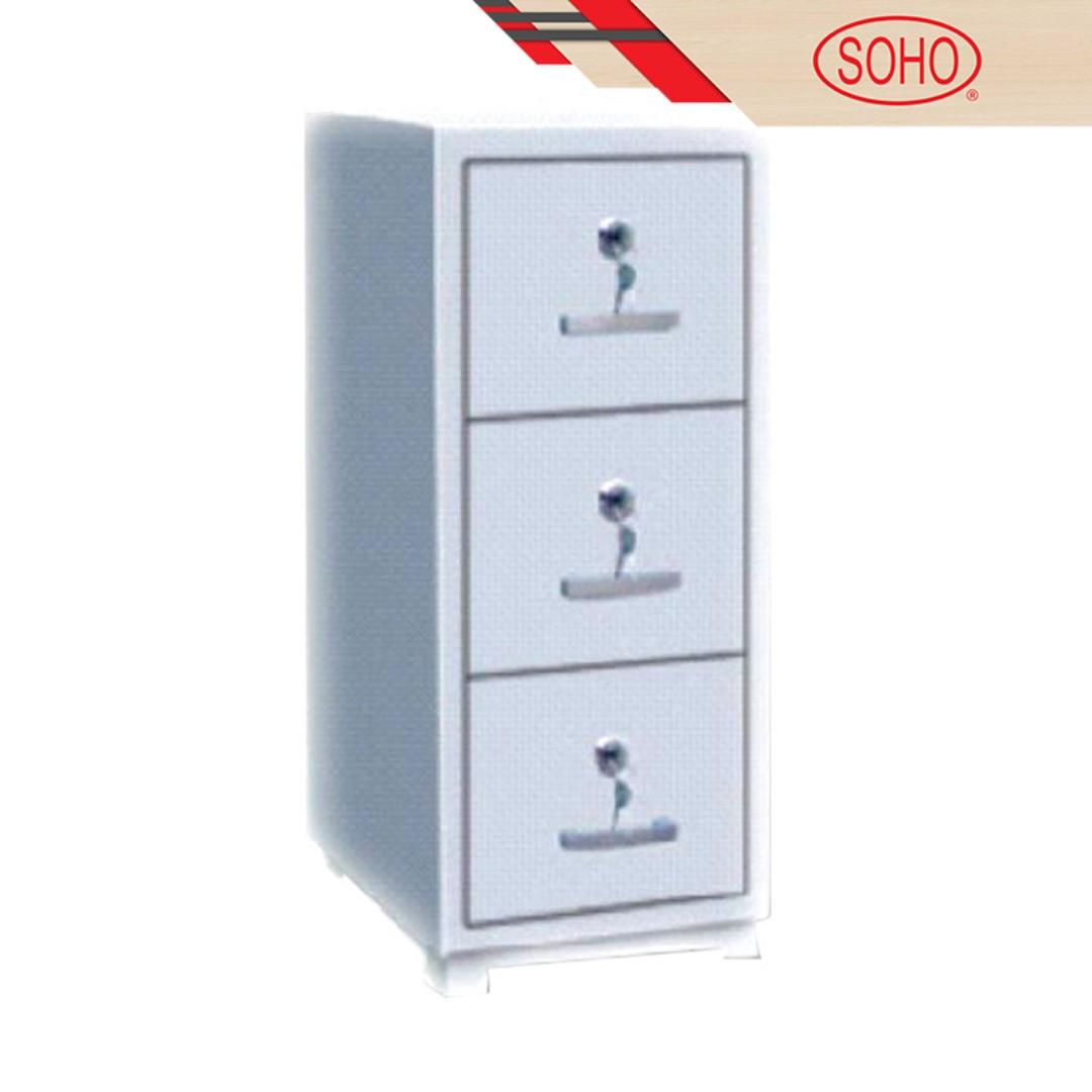 Soho Moscow 3 Drawer Fireproof Filing Cabinet On Carousell