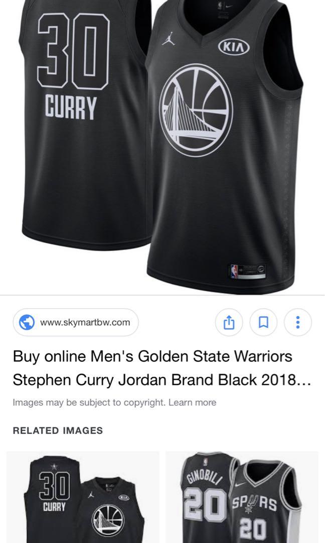 steph curry 2018 all star jersey