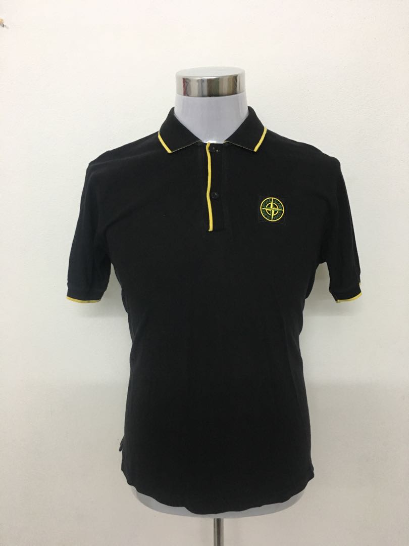 Stone Island Collar T shirt Men s Fashion Tops Sets Tshirts