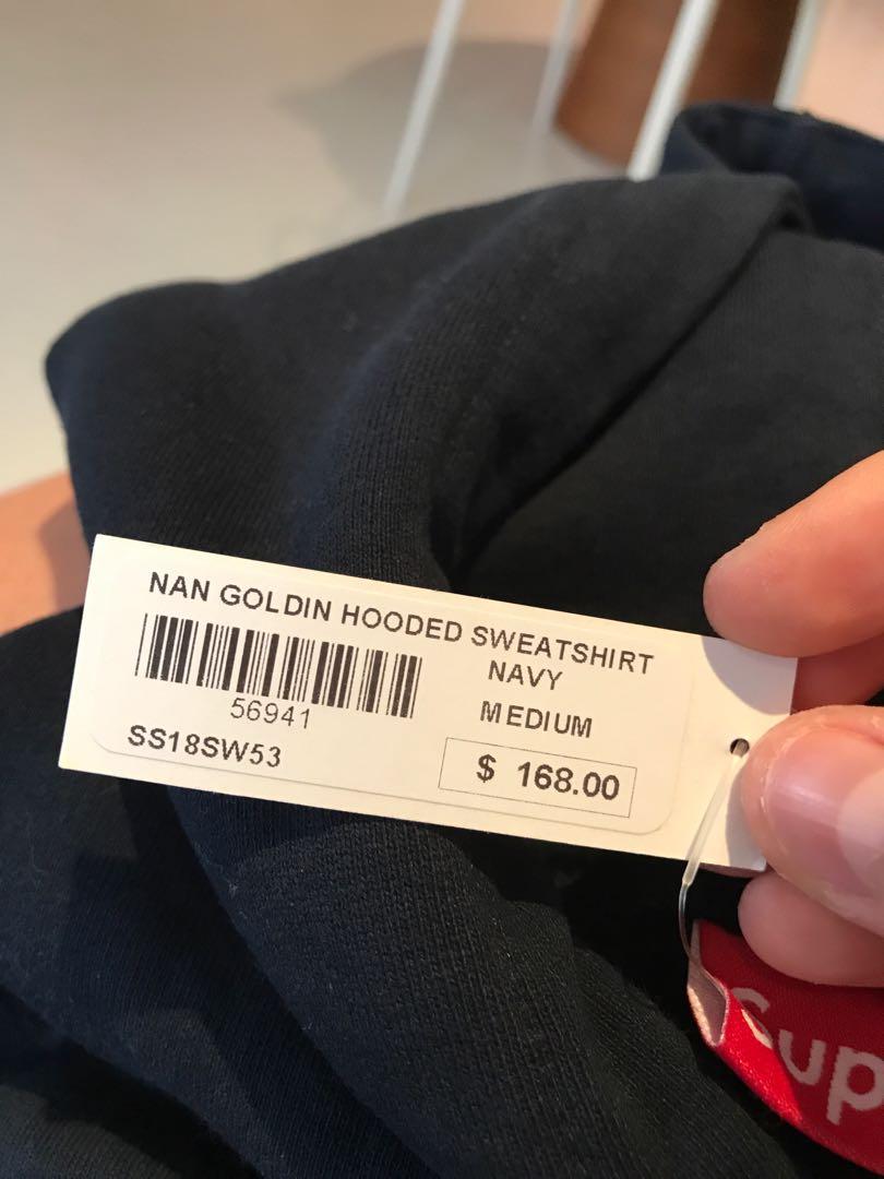 Supreme Nan Goldin Navy Blue Hoodie Carousell