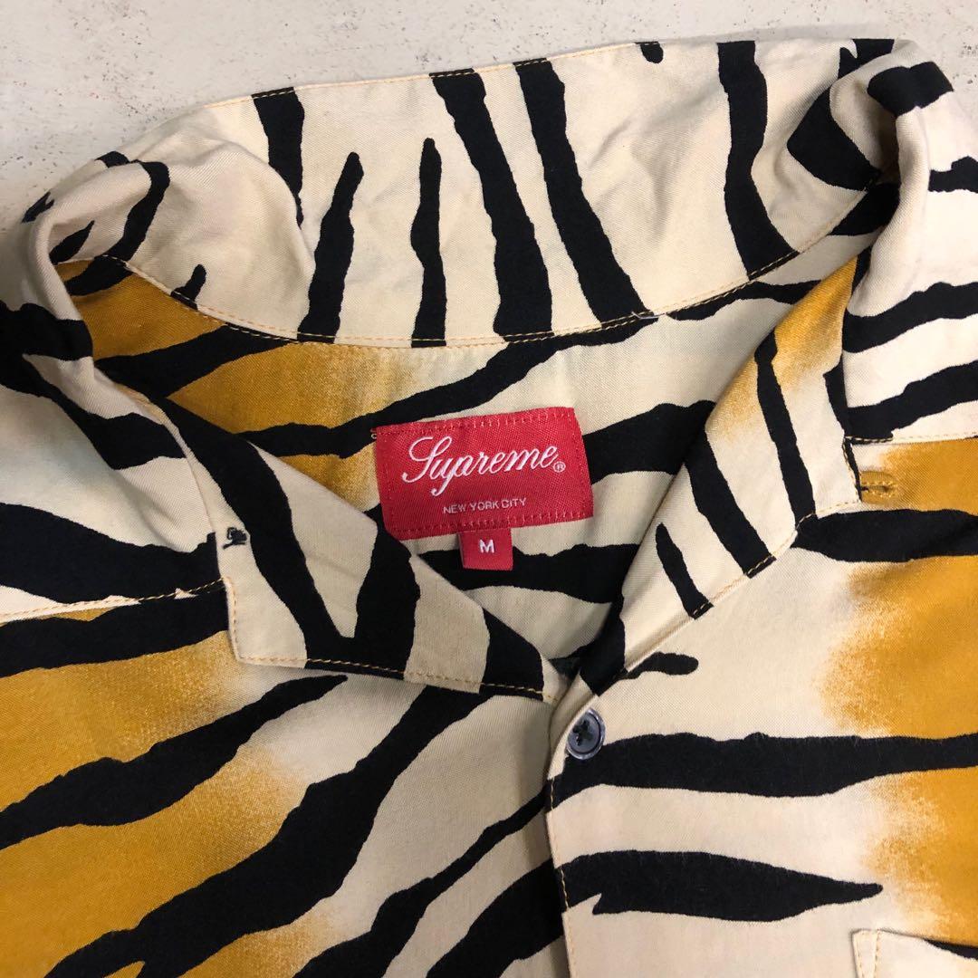 supreme tiger stripe rayon shirt