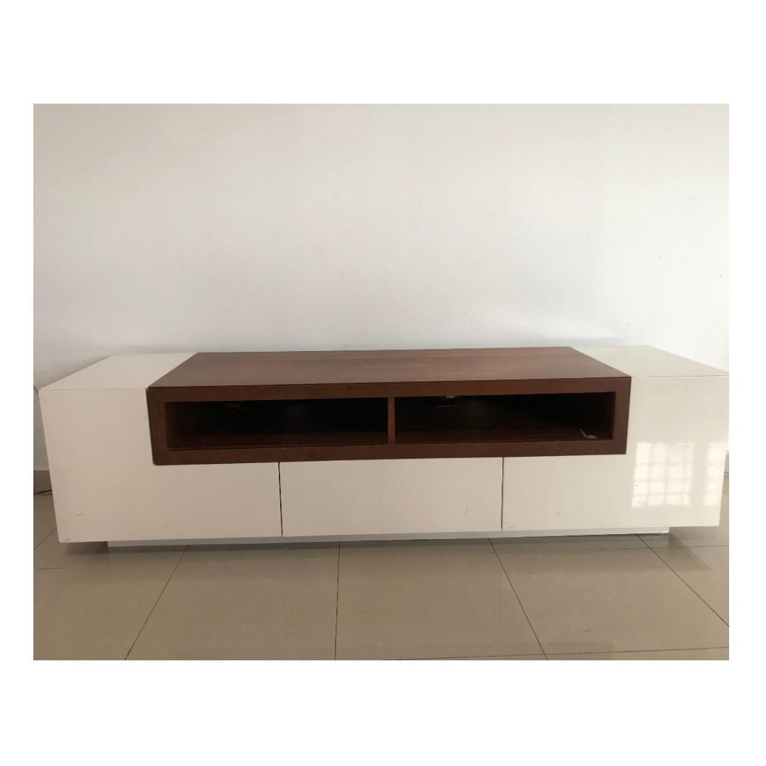 TV Console, Ikea drawers, standing fans, Furniture & Home Living