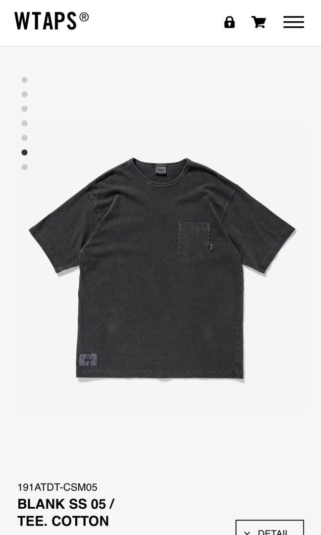 公式買蔵WTAPS 19SS BLANK SS 05 /TEE. COTTON Tシャツ/カットソー(半袖/袖なし)