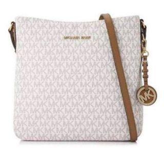 mk sling bag white