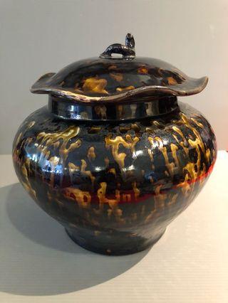 Old Big jar with lid