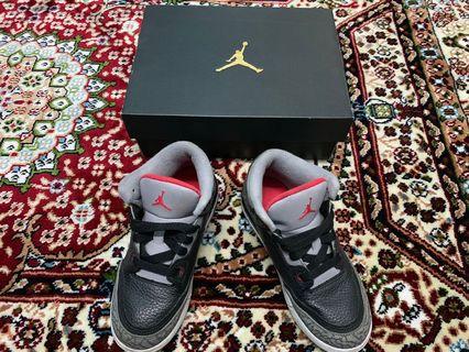 jordan 3 black cement baby