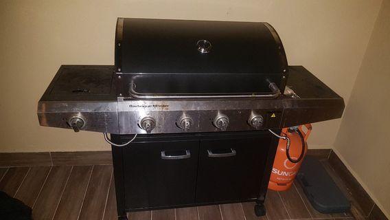 5 burner bbq and gas