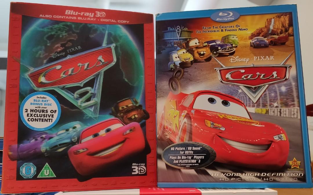 反斗車王cars And Cars 2 2 Movie Blu Ray 藍光電影package 興趣及遊戲 音樂樂器 配件 音樂與媒體 Cd 及dvd Carousell