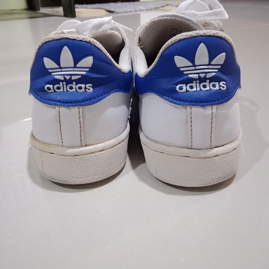 adidas superstar blue and red stripes