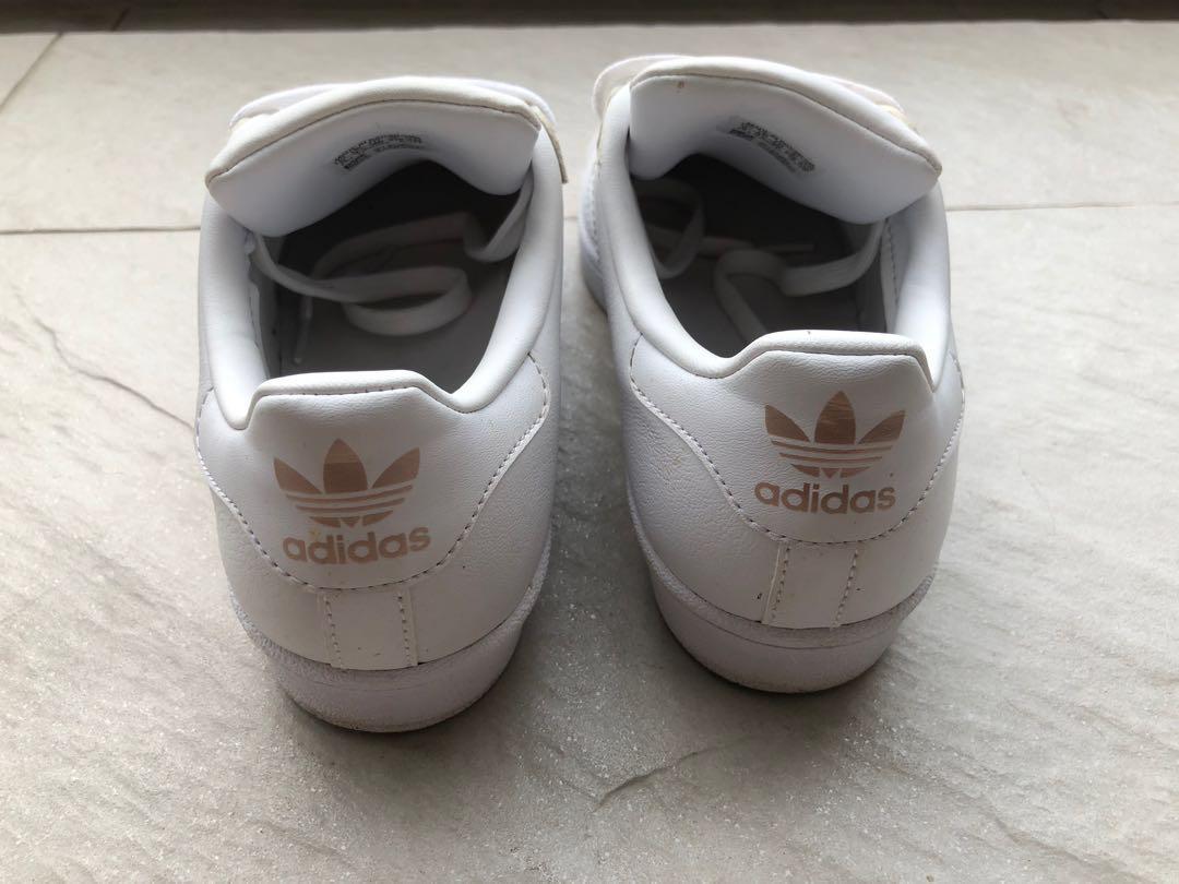 Adidas superstar cheap rose gold toe