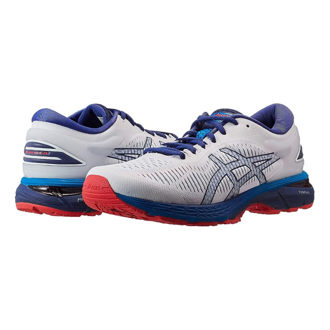 gel kayano 25 white blue