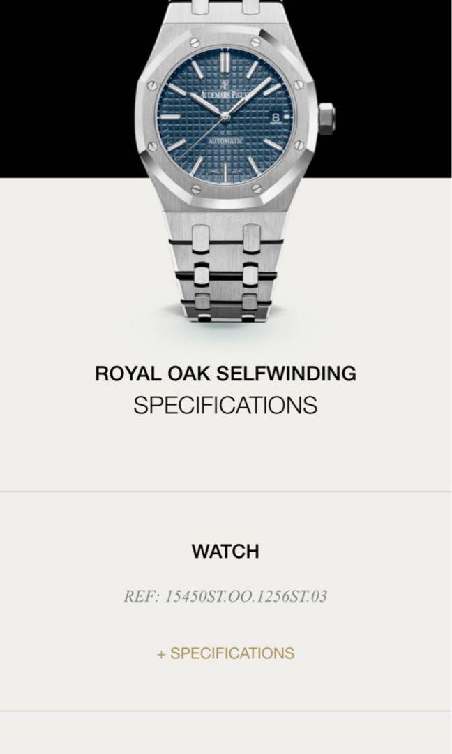 Audemars Piguet AP 15450 Blue Dial Luxury Watches on Carousell