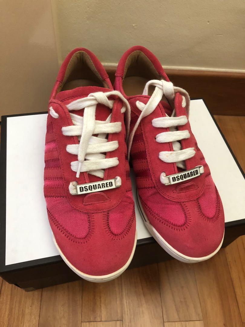 dsquared2 red shoes