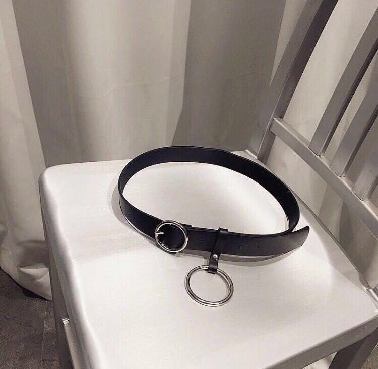 silver ring belt