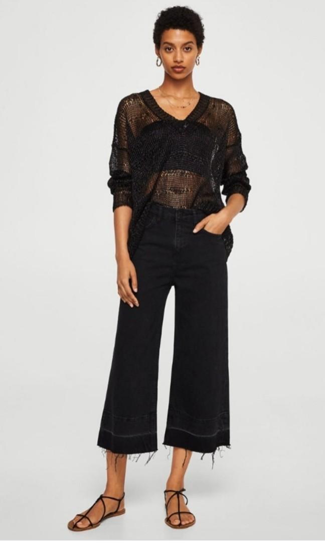 mango culotte relaxed jeans