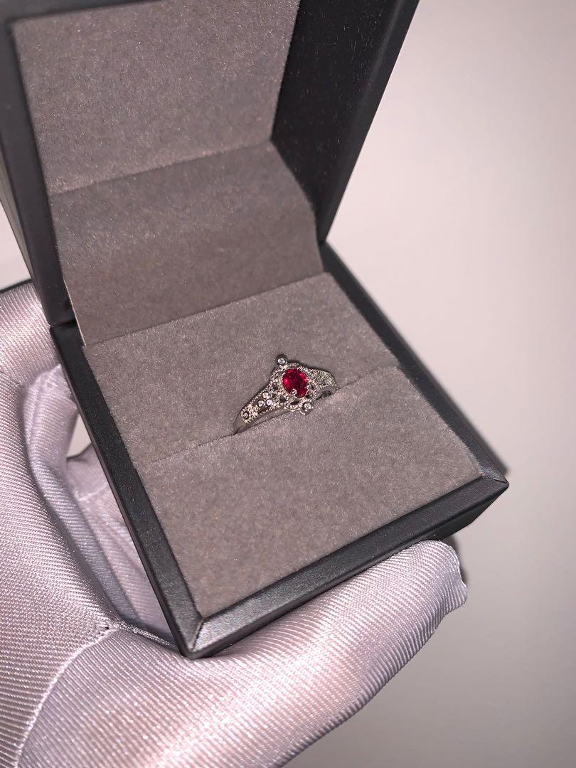 Burma ruby ring (Category: Precious Stones) located in Singapore. Submitted by florencegoh (Listing ID 234102519, Image 2). Description: Burma ruby ring, brand new, with intricate band design. 925 sliver adjustable band Video available upon request .