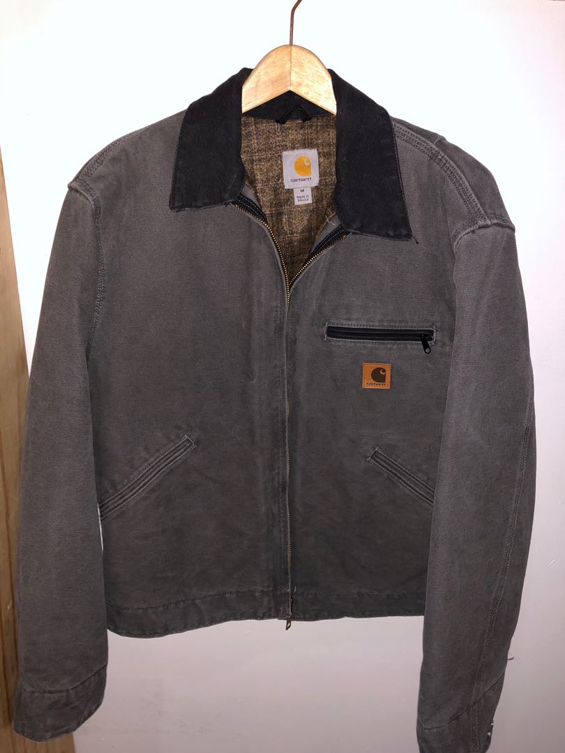 Carhartt detroit jacket grey sale