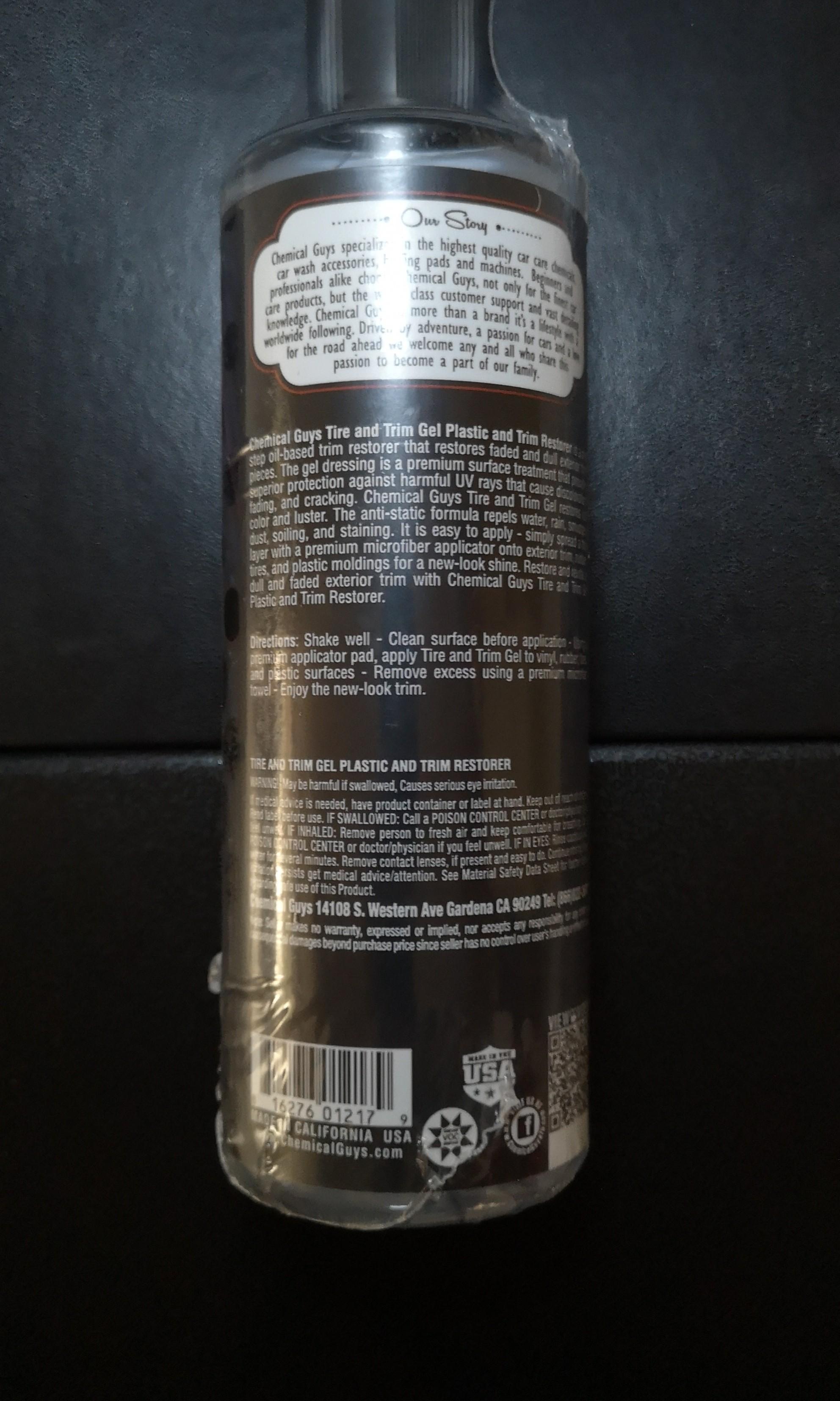 Chemical Guys Tire + Trim Gel (16Oz), Car Accessories, Accessories on