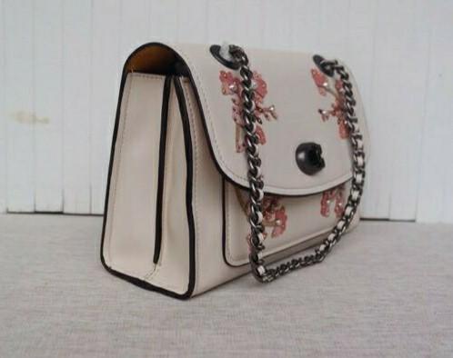 Coach parker with floral clearance embroidery