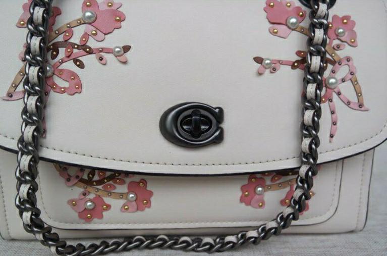 Coach parker top with floral embroidery