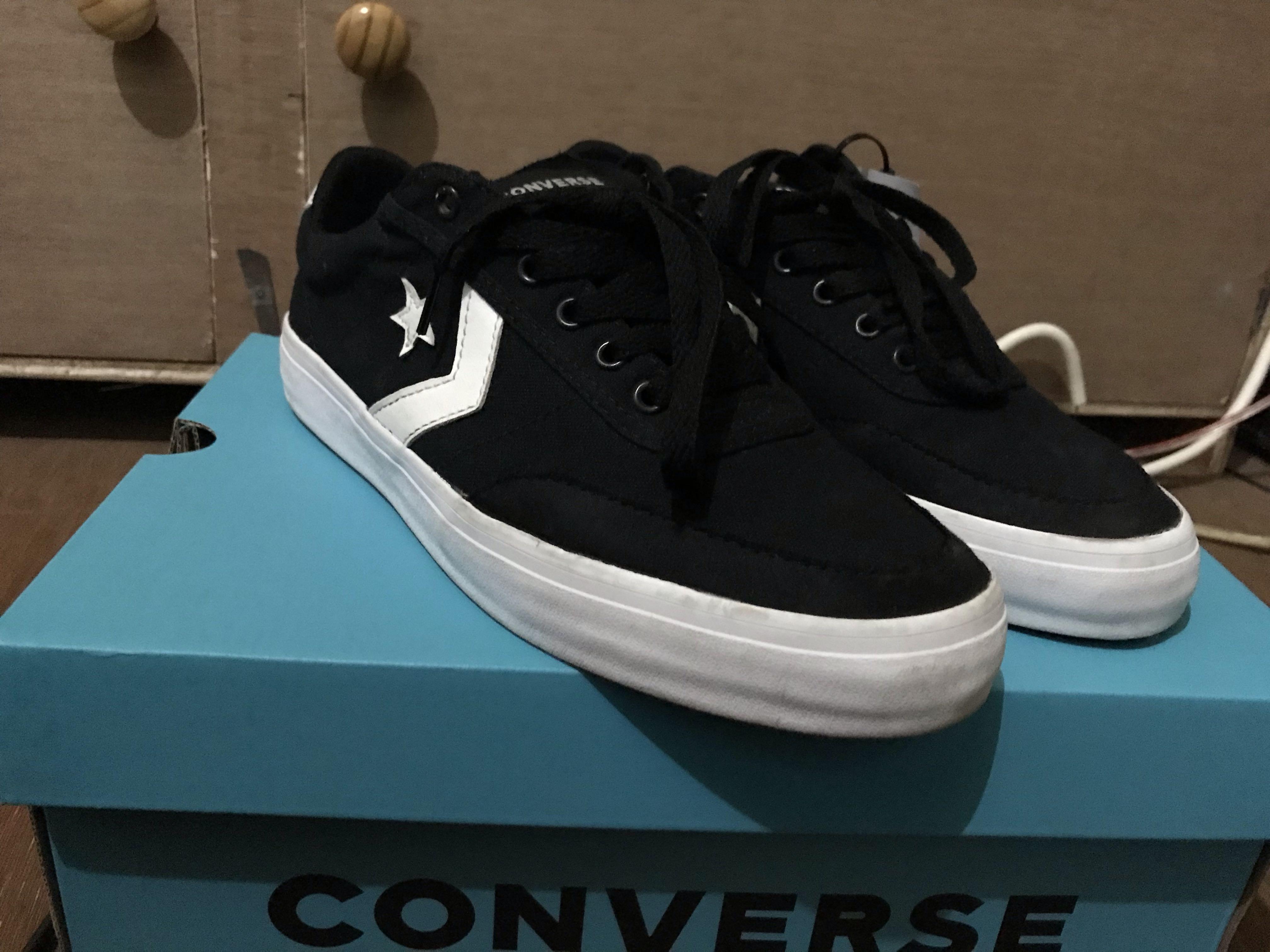 Converse courtlandt ox black clearance