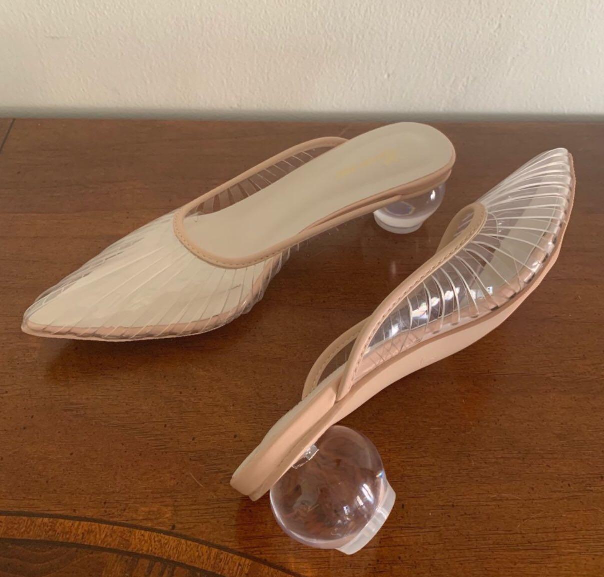 Cult gaia alia perspex and leather mules new arrivals