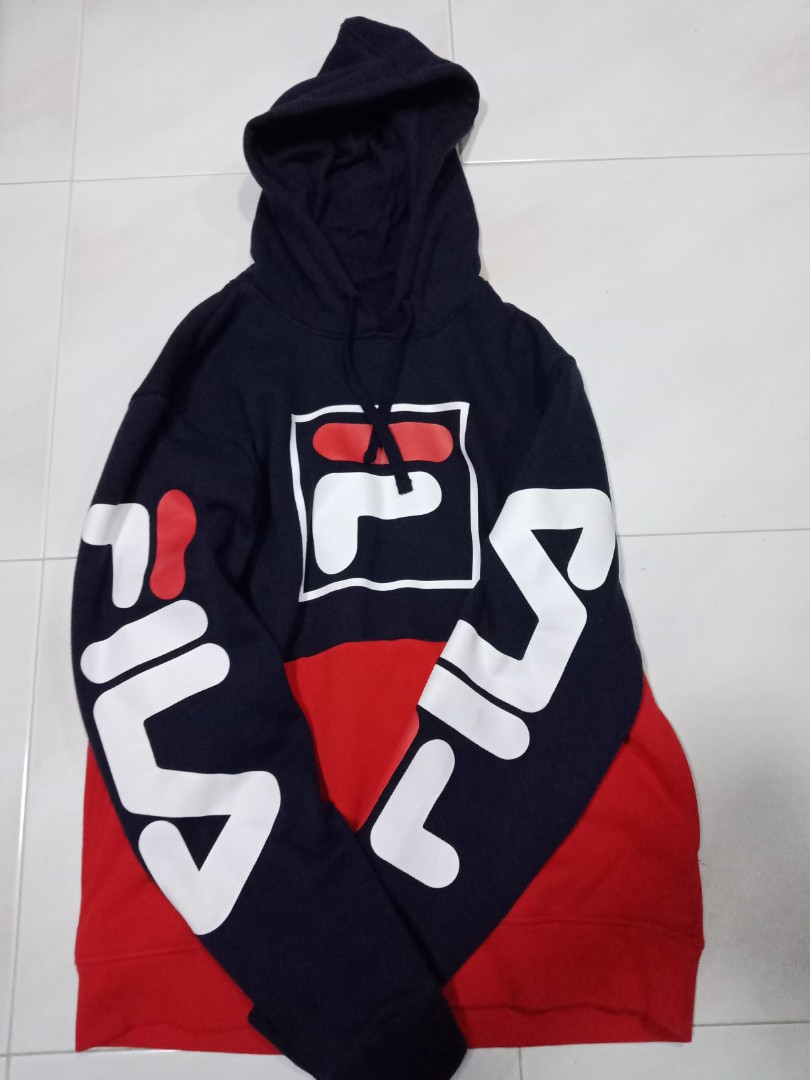 Fila hoodie Men s Fashion Tops Sets Hoodies on Carousell
