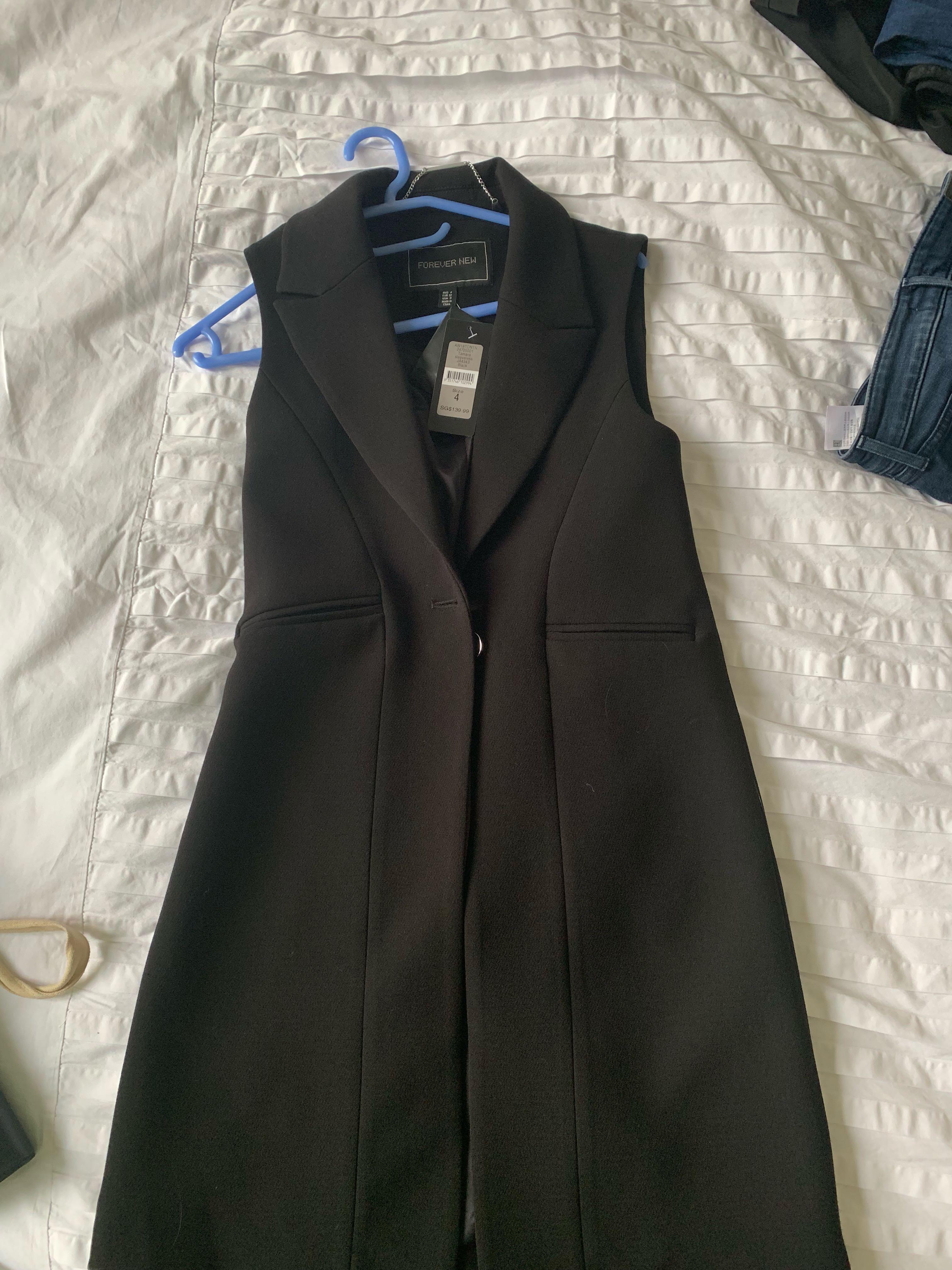 Forever new sleeveless coat online
