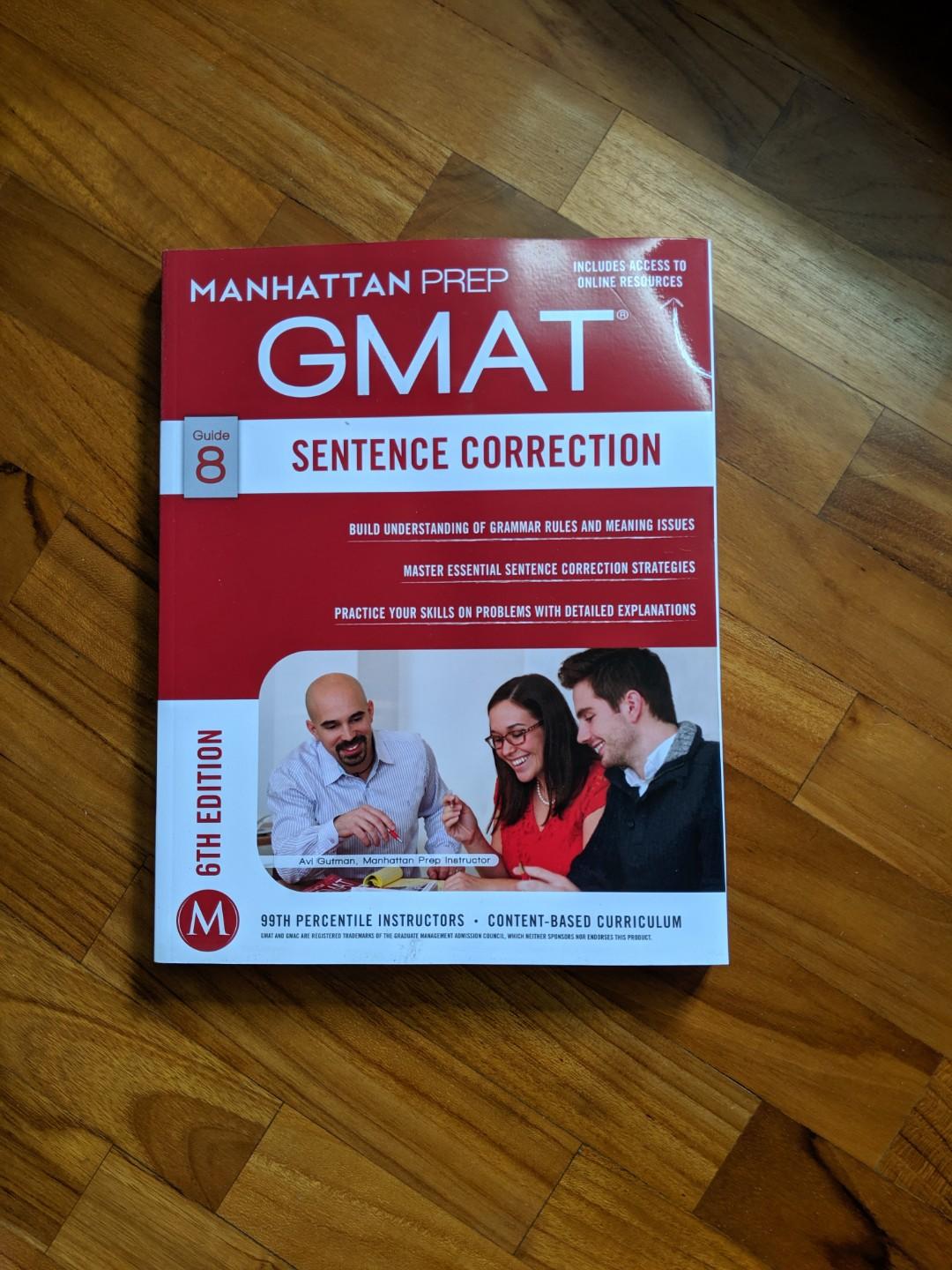 Gmat Manhattan Prep Sentence Correction 6th Ed Books Stationery