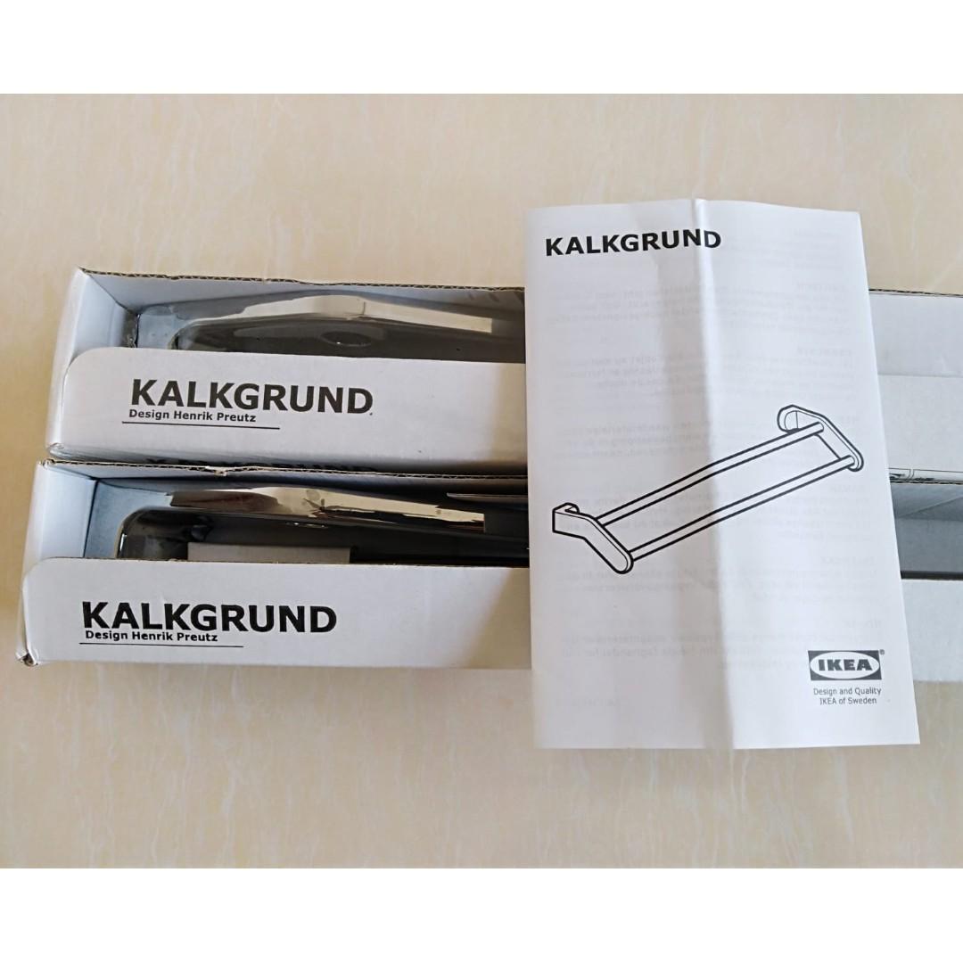 Ikea KALKGRUND Towel rail, chromeplated, 65 cm, Furniture & Home