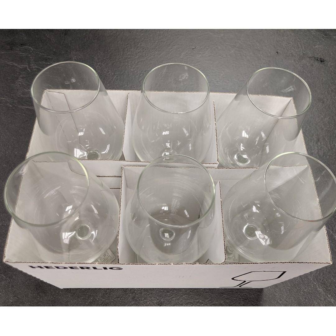 ikea wine glass hederlig furniture home living kitchenware tableware other kitchenware tableware on carousell