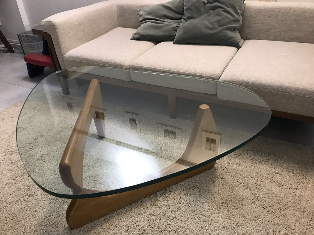 Japanese glass store coffee table