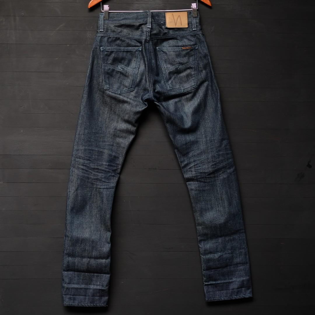 Jeans Nudie Grim Tim Dry Pure Indigo Original Made in Italy