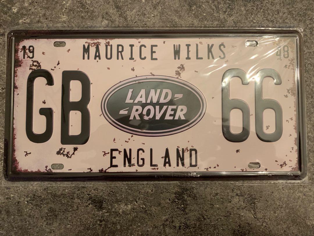 Range Rover Rao Number Plate Land Rover decorative number plate, Car Accessories, Accessories on ...