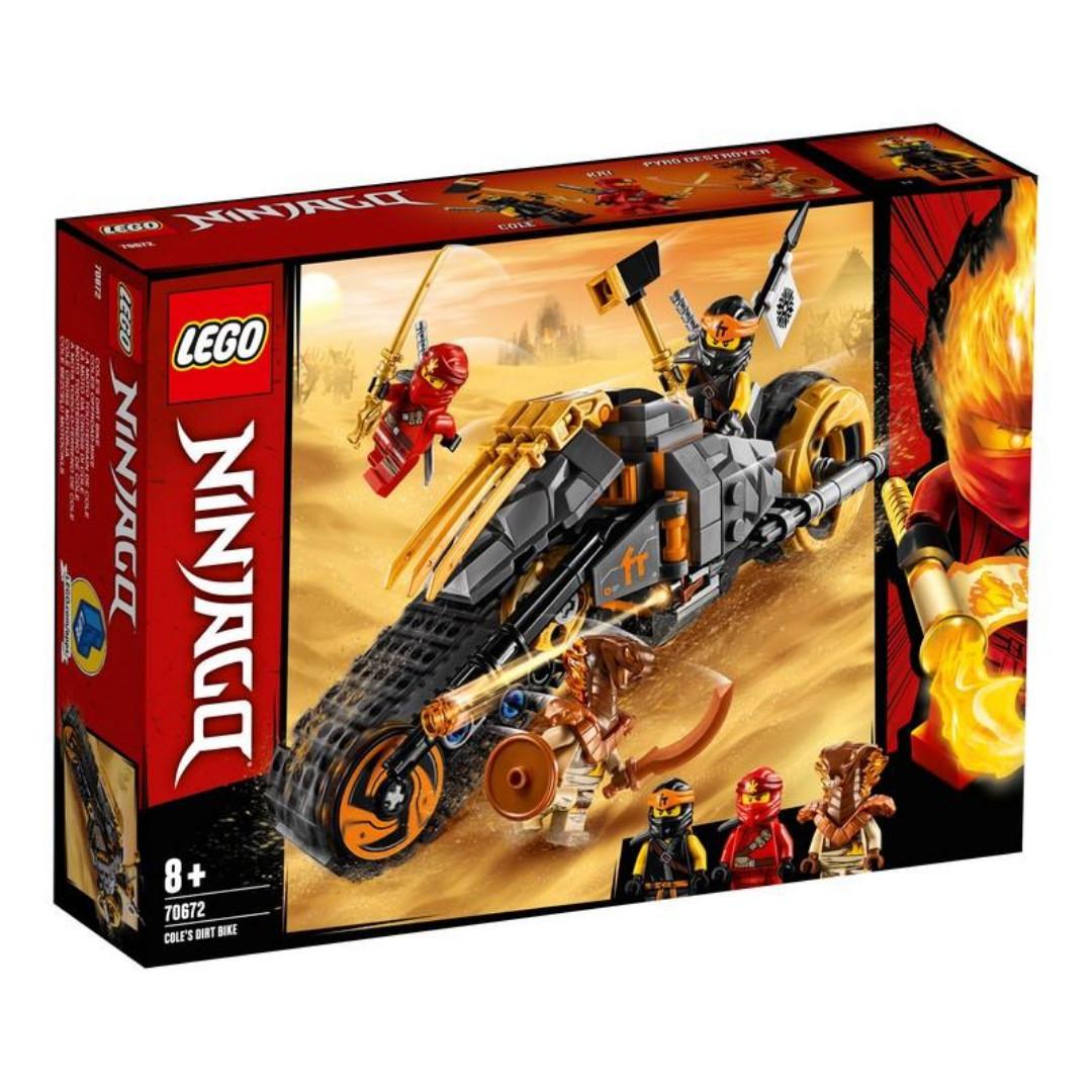 Out of Stock LEGO 70672 Ninjago Secrets of the Forbidden Spinjitzu Cole s Dirt Bike NEW Hobbies Toys Toys Games on Carousell