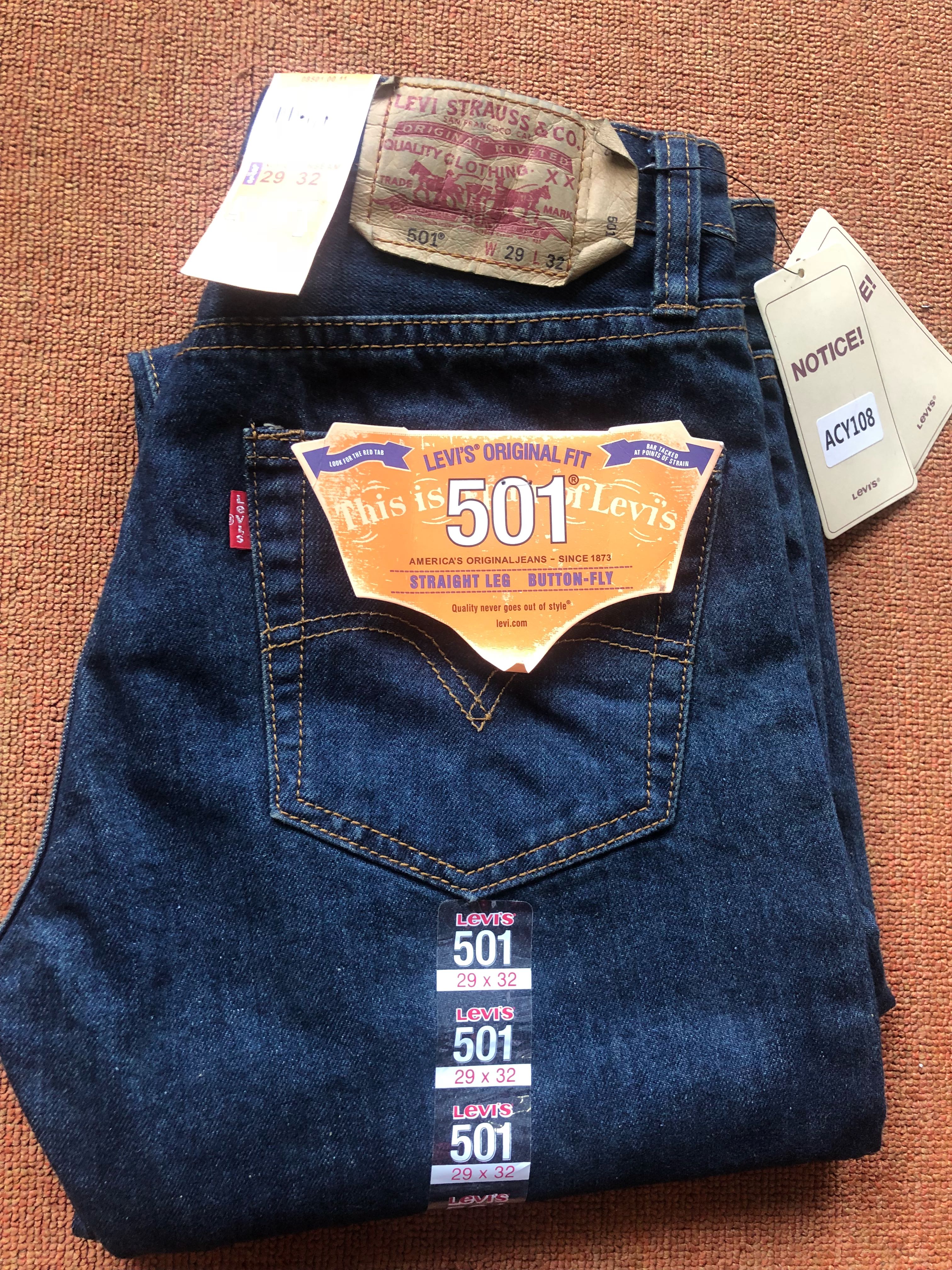 levis 501 29 x 32
