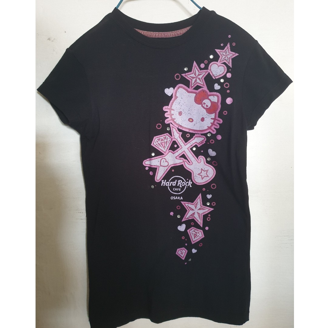 Limited Edition Hello Kitty Hard Rock Cafe Osaka T Shirt Women S Fashion Clothes Tops On Carousell