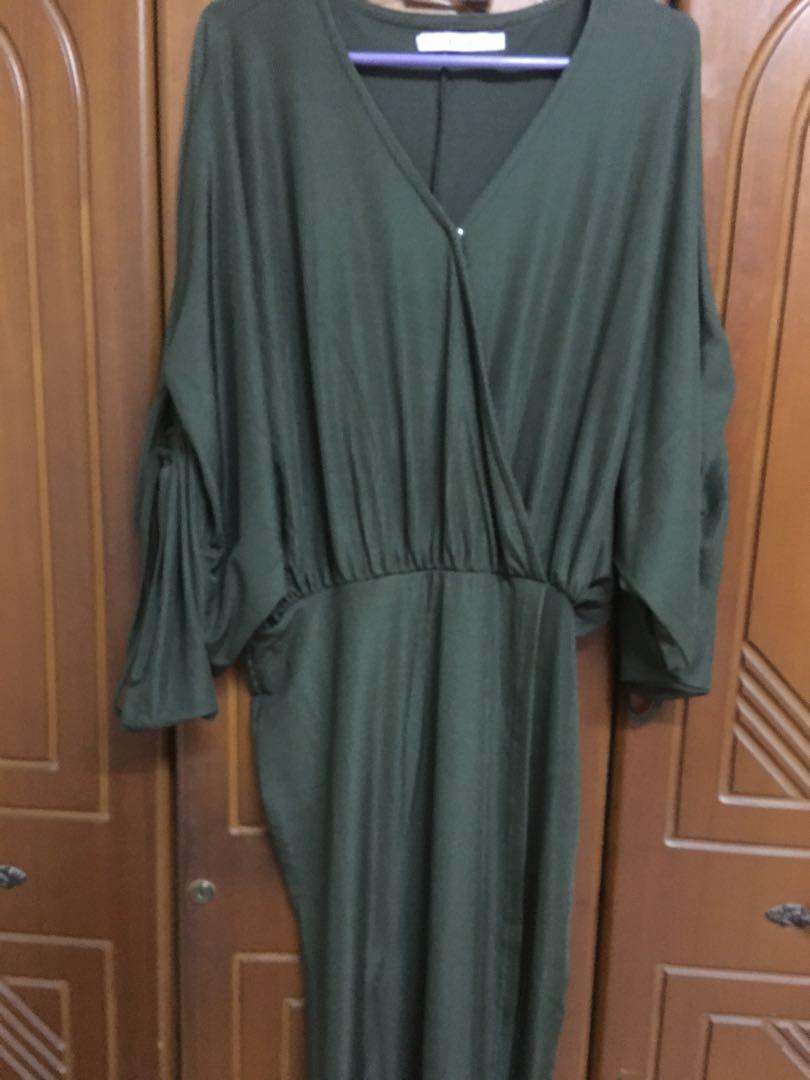 Lubna drawstring wrap dress shop