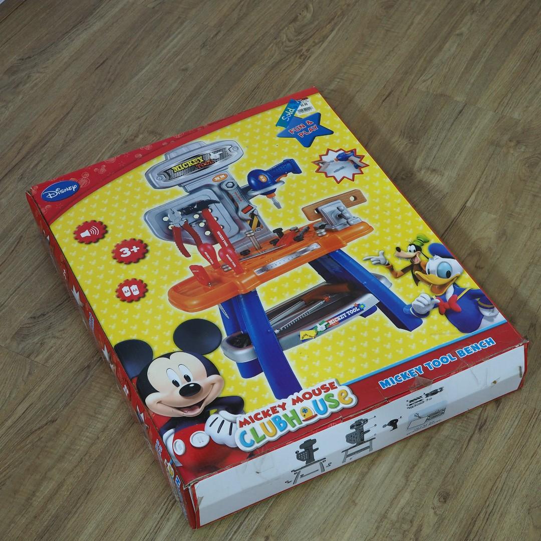 Mickey Mouse Clubhouse Tools Bench Play Set for Children Hobbies