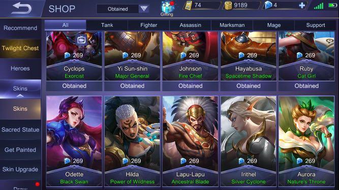 Mobile Legend Account Toys Games Video Gaming Video Games On Carousell