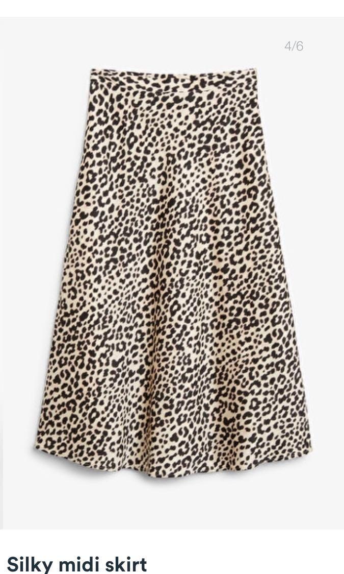 Monki silk midi skirt top