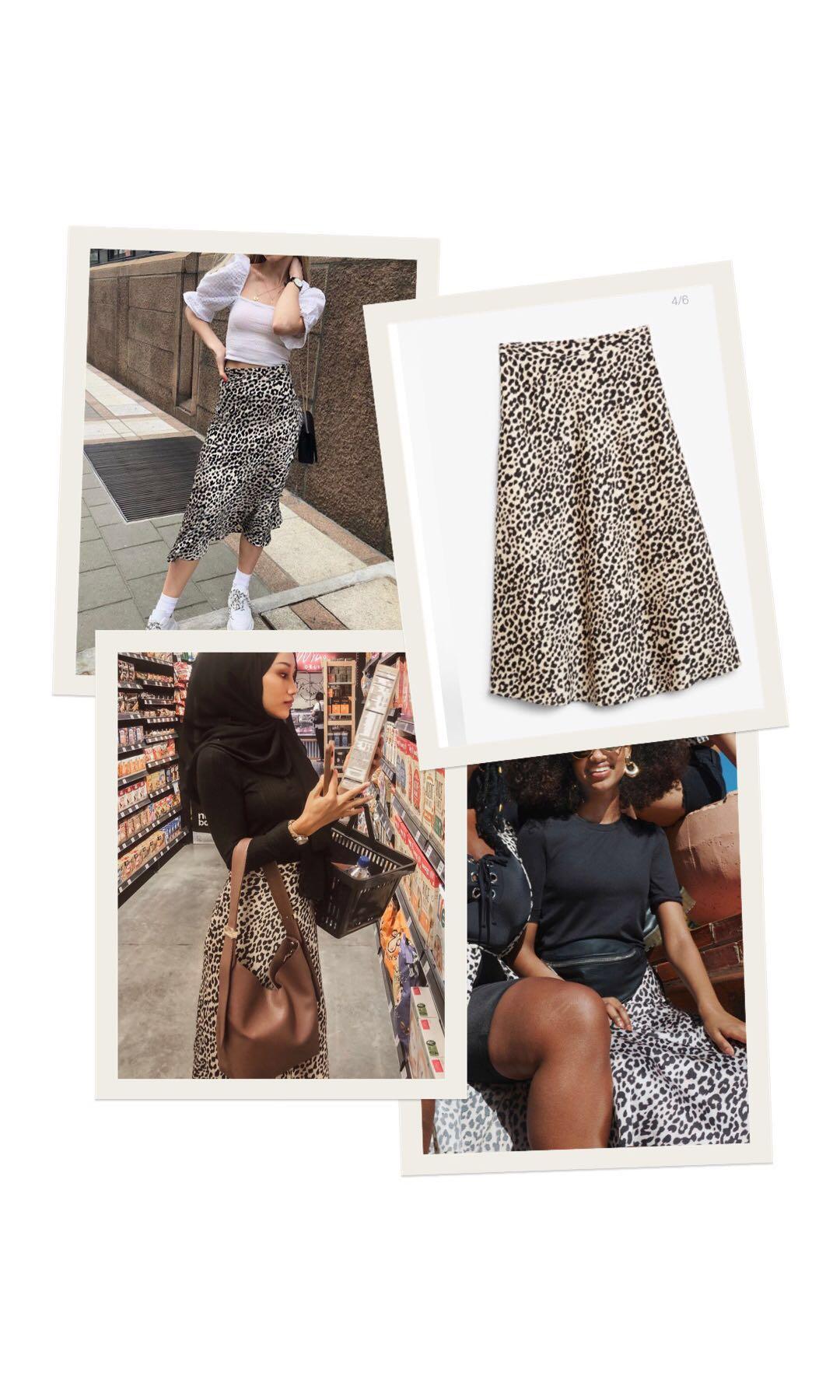 Monki silk midi skirt store