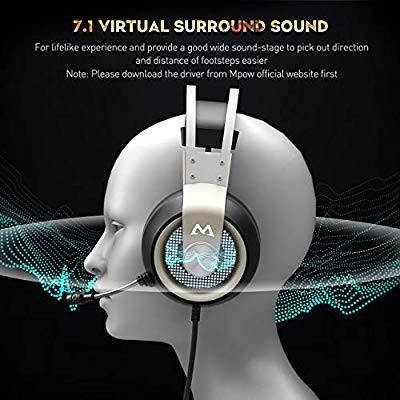 Mpow EG3 Gaming Headset 7.1 Surround Sound Gaming Headphones for