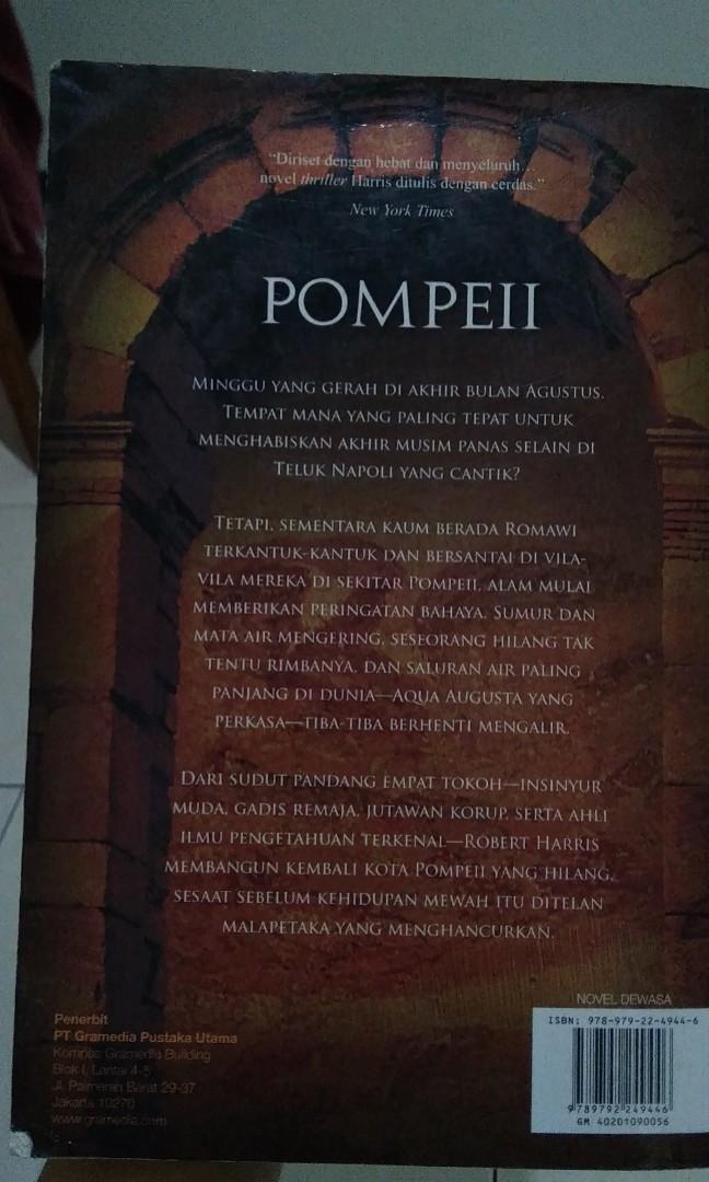 Novel Robert Harris Pompeii Books Stationery Books On Carousell
