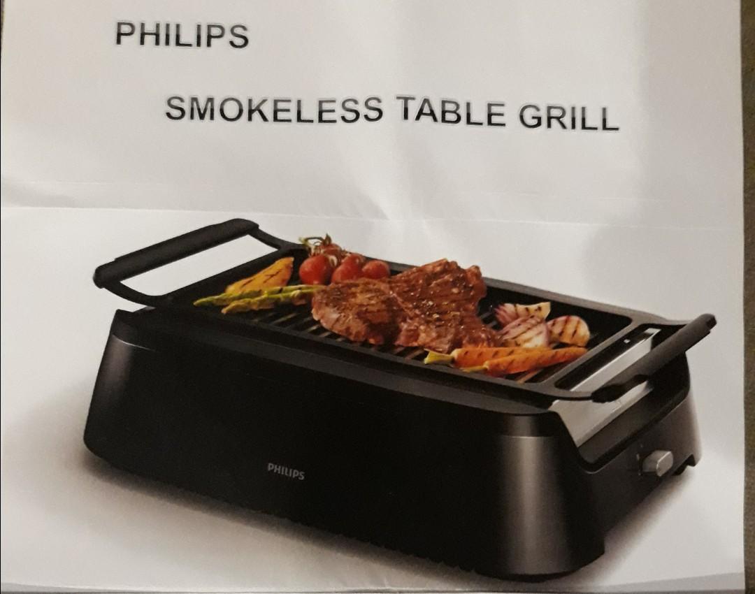 Philips Smokeless Indoor Table Grill Home Appliances Kitchenware