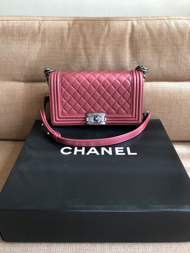 chanel boy bolsa preloved