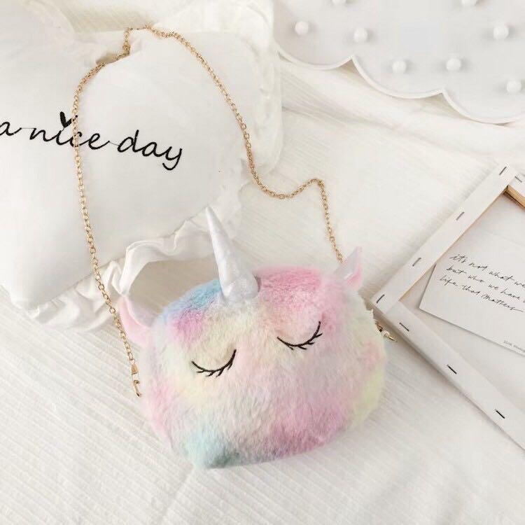 Small Unicorn Crossbody Bag Little Girls Shoulder Bag Cute Handbag Purse  Chain | eBay