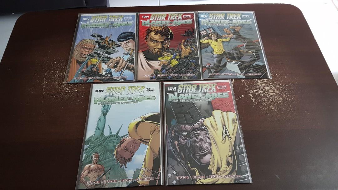 Star Trek X Planet Of The Apes 1 To 5 Books Stationery Comics Manga On Carousell