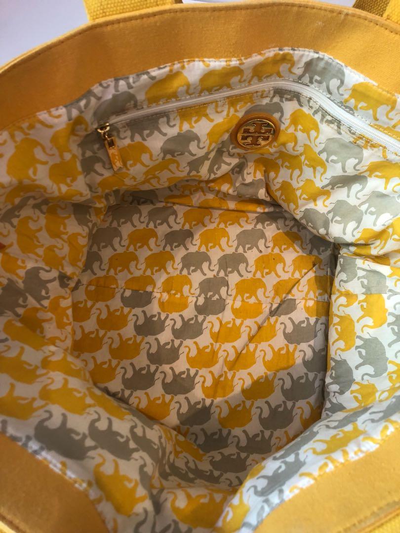 Tory burch canvas beach bag on sale