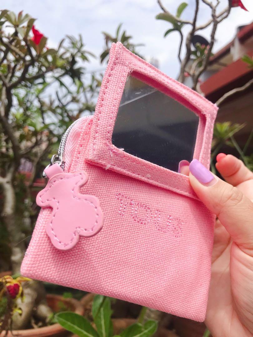 値下げ TOUS ピンク ウォレット&スマホケース 定価: 26,000円 Tous Pink Wallet Genuine Tous Zip Around Pink Wallet In Light Pink